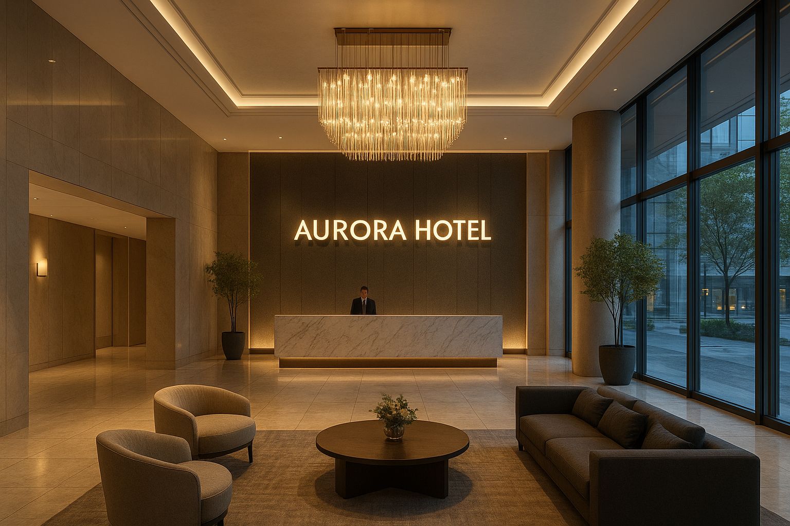 Lobby Hotel Aurora